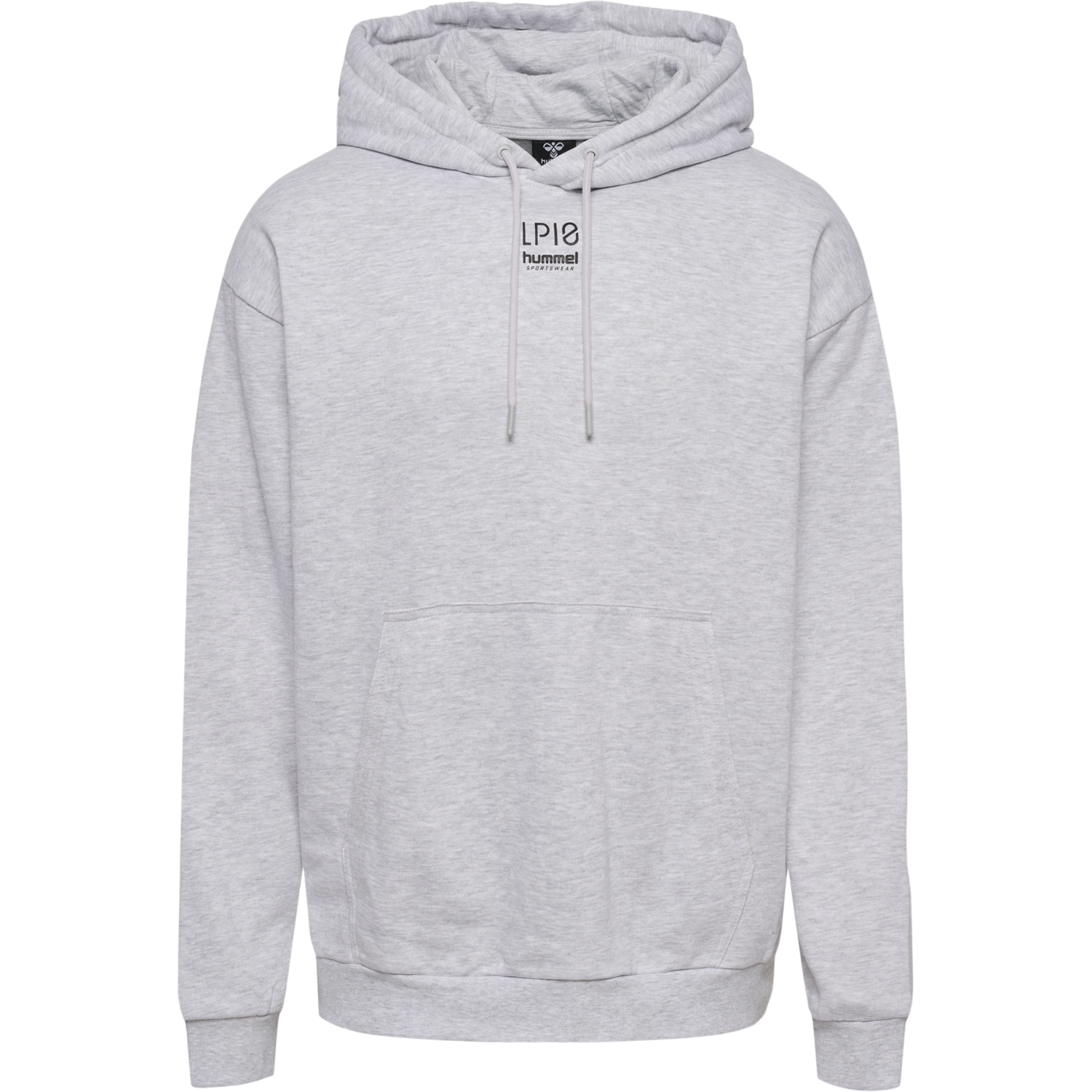 hmlLP10 BOXY SWEAT HOODIE, LIGHT GREY MELANGE, packshot