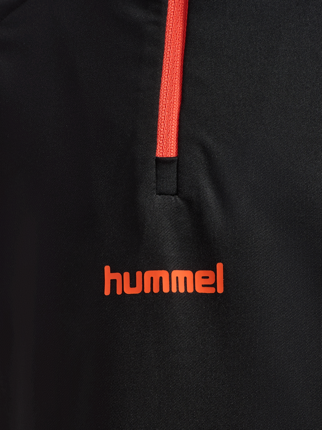 hmlBLAZE PRO TRAINING HALF ZIP KIDS, BLACK/ORANGE, packshot