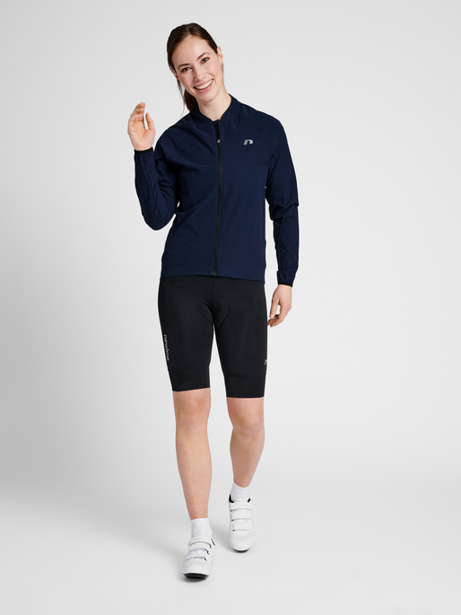 WOMENS CORE BIKE JACKET, BLACK IRIS, model