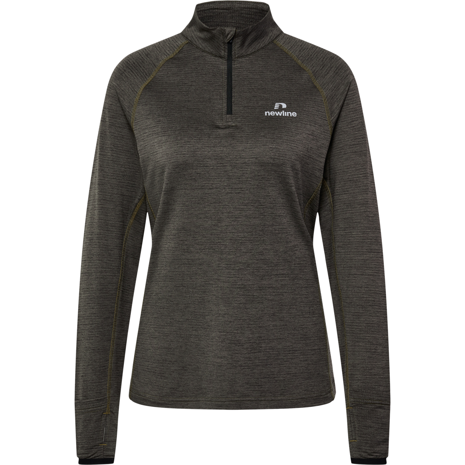 nwlPACE HALF ZIP WOMAN, BELUGA MELANGE, packshot