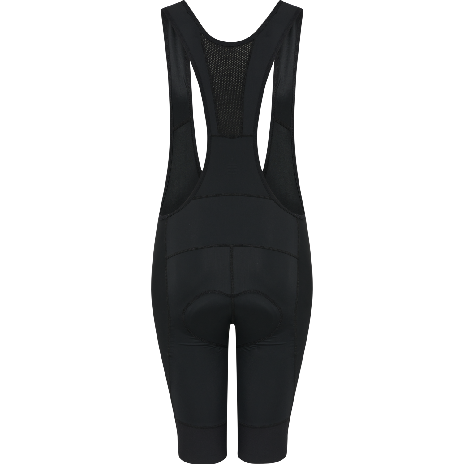 WOMENS CORE BIKE PANEL BIB SHORTS, BLACK, packshot