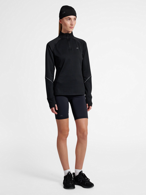 nwlPOWER HALF ZIP MIDLAYER W, BLACK, model